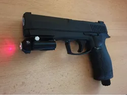 Picatinny laser for handgun