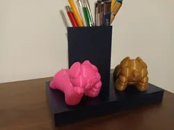 Pig pencil holder / organizer / box