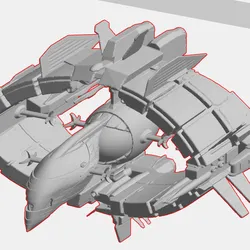 Romulan Encompass Warbird - star trek space ship