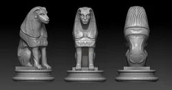 The Sphinx 3D Print Model in Figurines 506378