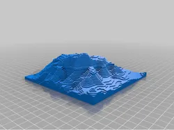 3D height map of Serra da Estrela (Portugal)