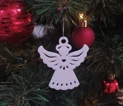 Angel -  christmas tree bauble and keychain / Vánoční andělíček