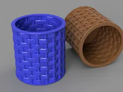 Fișiere pentru imprimante 3D | Fișier 3MF | Desk woven style Organizer