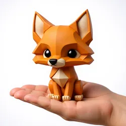Foxy | Low Poly Multicolor