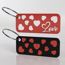 Hearts love keychain
