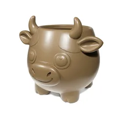 Home Decorations & Ornaments STL تنزيل - Cow flowerpot - 3D Everything