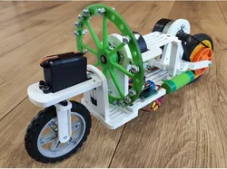 Self balancing bike with reaction wheel