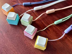 Single Key Switch Fidget Lanyard