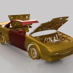 TOYOTA MR2 MK1 - SIDE PANEL/DOORS - 3D SCAN