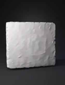 A precise single free standing rectangular stone slab completely is