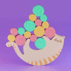 CAT BALANCE GAME/ PUZZLE