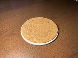 Coaster with cork option