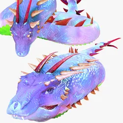 DOWNLOAD BASILIK 3D MODEL ANIMAL PYTHON BASILIK FANTASY DINOSAUR RAPTOR SNAKE DEMON DEVIL REPTILE