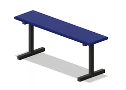 Flat gym bench
