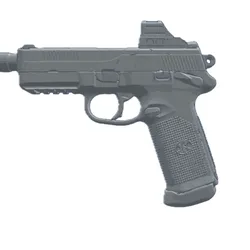 FNX-45 Tactical Full Holosun HE507C Real-Size Scan