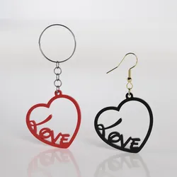 Love earrings keychain