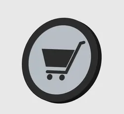 Moneta per carrello della spesa - Coin for shopping cart