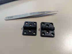 Tiny print in place hinge