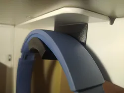 Under desk headphone holder