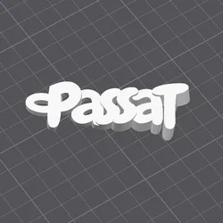 Volkswagen Passat Keychain – 3D Printable Car Keyring (by WDM)