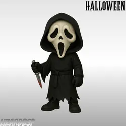 Characters & Creatures STL تنزيل - Chibi Ghostface (Scream) - October series - lizardbsp
