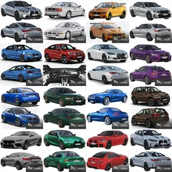 Collection cars Low-poly