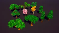 EMBERLIGHT - Stylized Tree Pack - Lowpoly and Gameready