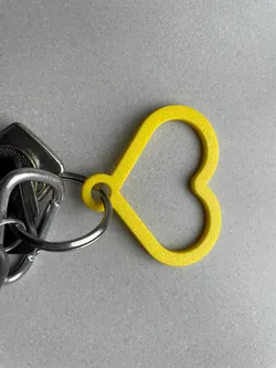 Heart shaped keychain