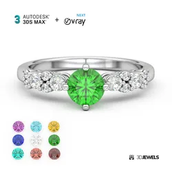 Jewelry 3D Rendering Scene Setup For 3ds Max and V-Ray