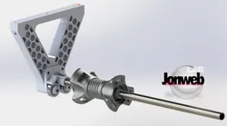Low friction Filament spool shelf bracket