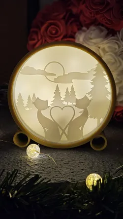 Shadowbox LAYERED LAMP
