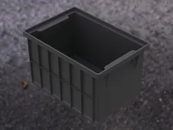 Stackable Storage Bin Capacity 2 Litres 3D Print Model in Accessories 491062