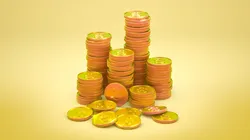 3D Coin Stack