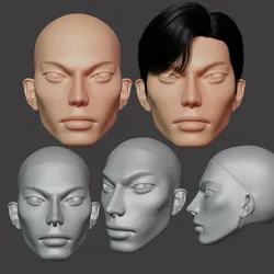 BJD Doll Head – Asian Male #tan