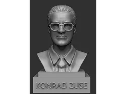 Bust of Early Computing Pioneer Konrad Zuse