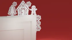 Christmas Door Trim Corner 16 - Gingerman (Christmas ornament)