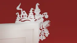 Christmas Door Trim Corner 65 - Christmas Elf (Christmas ornament)