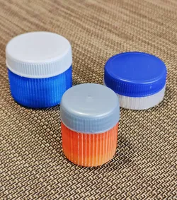 Container with which to reuse the caps