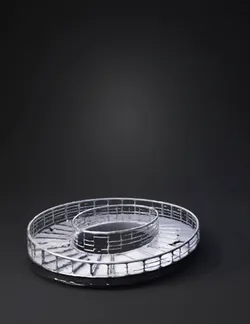 Create a precise 3ds Max model of an oval staircase with a compact ell