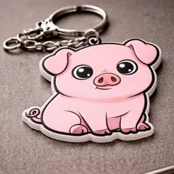 Fișiere pentru imprimante 3D | Fișier 3MF | KeyChain Cute Pig