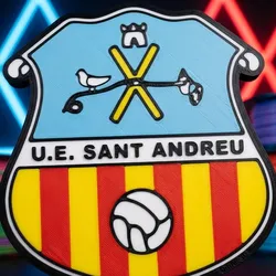 Fișiere pentru imprimante 3D | Fișier 3MF | ⚽ U.E. Sant Andreu Keychain - Barcelona Football Club Fan