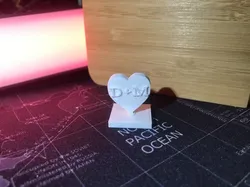 Hearth on stand with initial name