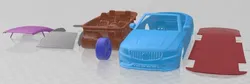 Mercedes C63 S AMG Cabriolet 2019 Printable Car 3D Print Model in Automotive 494223