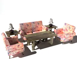 Vivid Living Room Set 8K