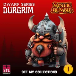 Warrior Dwarf Series STL – Collectible 3D Printable Miniatures