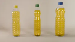 3 bottles of sunflower oil