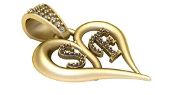 3D Pendant Design pendant 3D Print Model in Pendants 580024