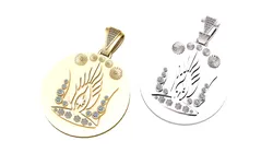 Abstract diamond pendant 3D Print Model in Pendants 578973