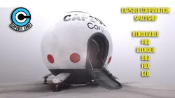 Capsule Corporation Spaceship PBR renderable