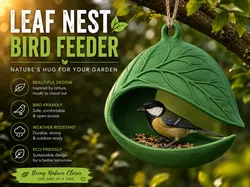 Comedero para Pájaros Nido de Hoja - Modelo de impresión 3D gratuito
